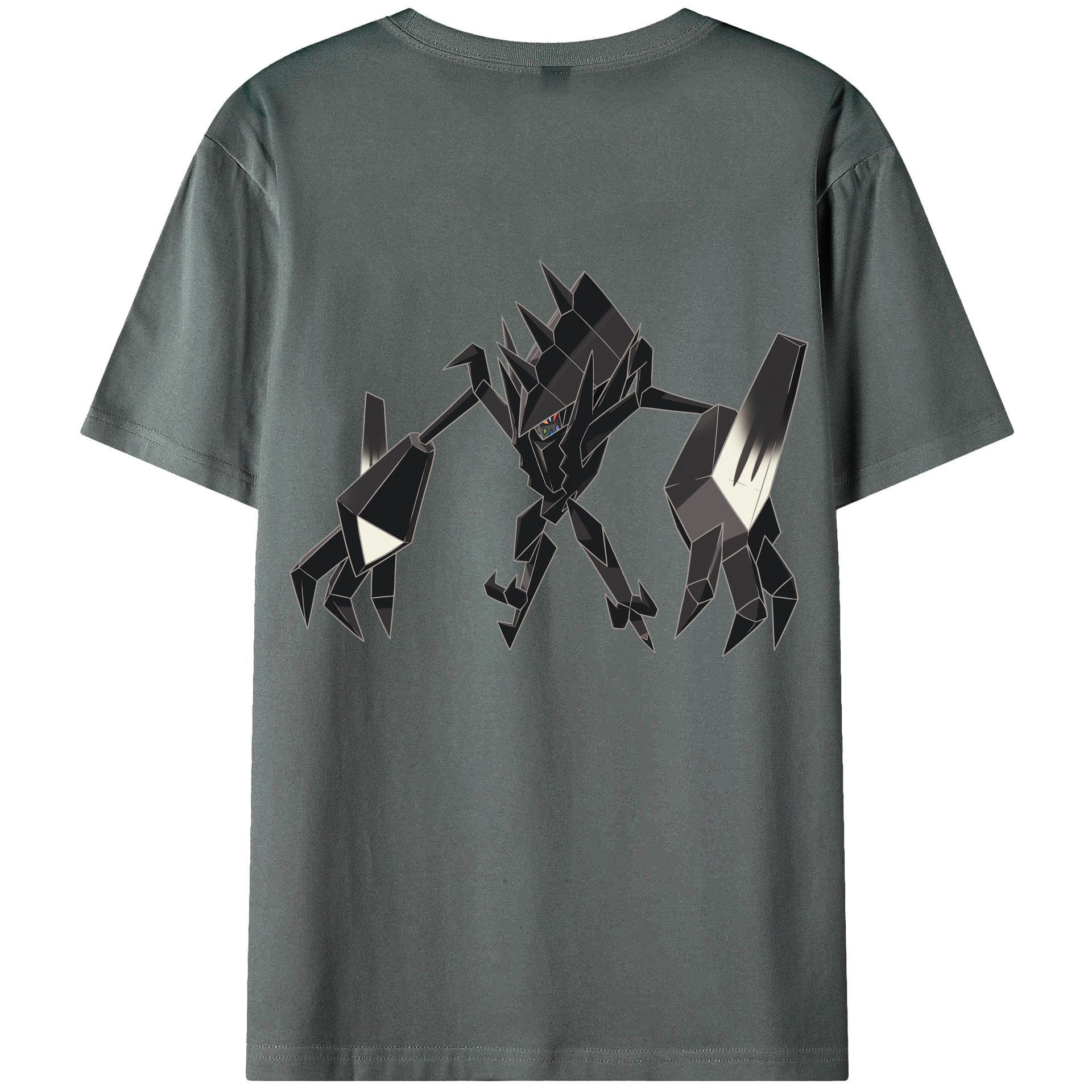 （画像用） ポケットモンスター Pokémon 綿100％ メンズ半袖Tシャツ（バックプリント） 通気性